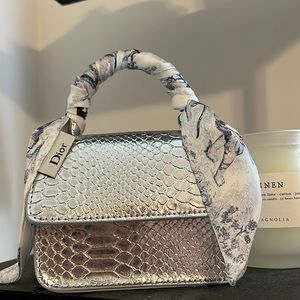 Mini handbag with Dior mitzah